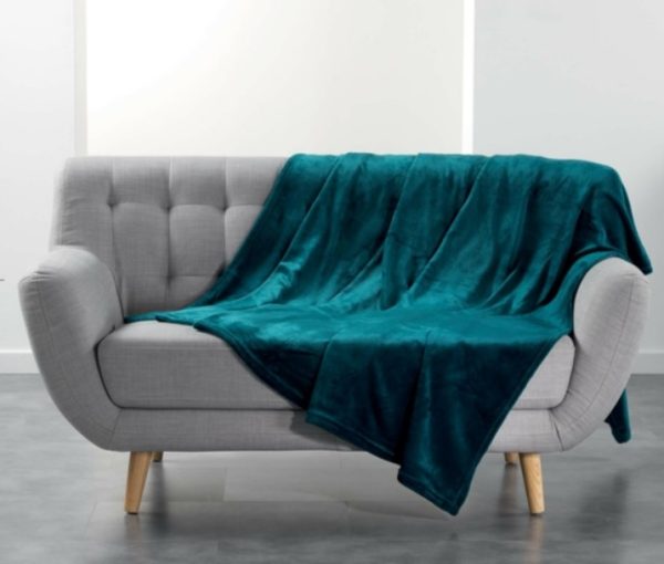 Κουβέρτα - Ριχτάρι super soft  Σχ.Flanou blue 180x220cm 100% polyester