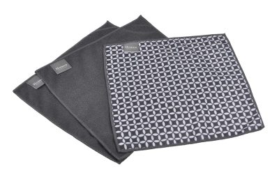 Σετ 3 τμχ πανάκι microfiber Σχ. Geoflower 30x30cm (τιμή συσκευασίας των 6 σετ)