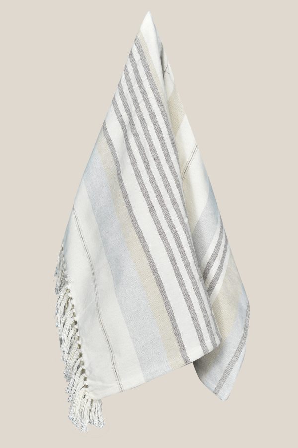 Πετσέτα θαλάσσης - παρεό με κρόσια 90X150cm Σx.8707 80% cotton-20% pol.