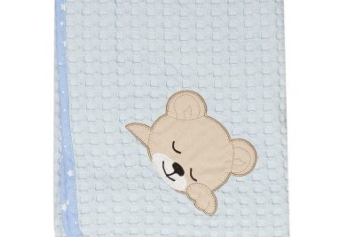 ΚΟΥΒΕΡΤΑ ΠΙΚΕ bebe SLEEPING BEARS CUB 14 100Χ160 ΣΙΕΛ Cotton 100%