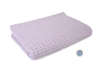 ΚΟΥΒΕΡΤΑ ΠΙΚΕ bebe Μονόχρωμη 335 gsm 120X150 ΜΩΒ Cotton 100%