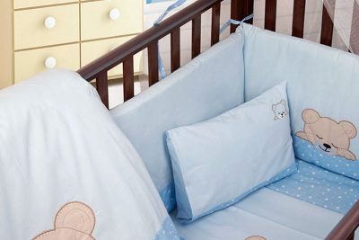 ΚΟΥΝΟΥΠΙΕΡΑ bebe SLEEPING BEARS CUB 13 160X490 ΣΙΕΛ Cotton 100%