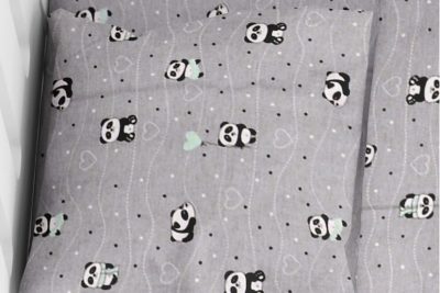 ΜΑΞΙΛΑΡΟΘΗΚΗ ΕΜΠΡΙΜΕ bebe PANDA 112 35Χ45 Grey-Green Cotton 100%