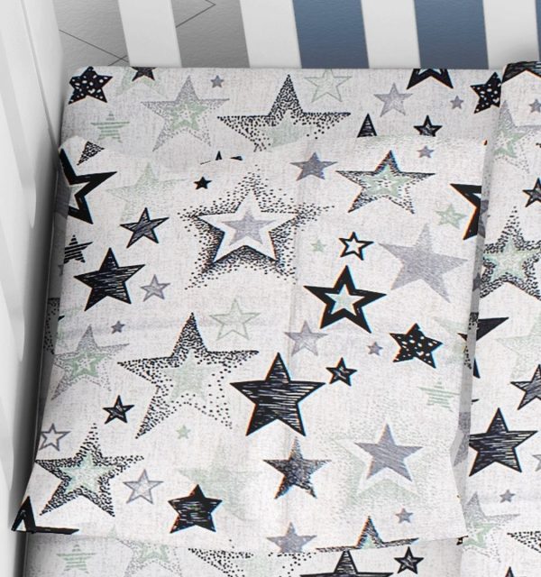 ΜΑΞΙΛΑΡΟΘΗΚΗ ΕΜΠΡΙΜΕ bebe Star 121 35Χ45 Grey-Green Cotton 100%