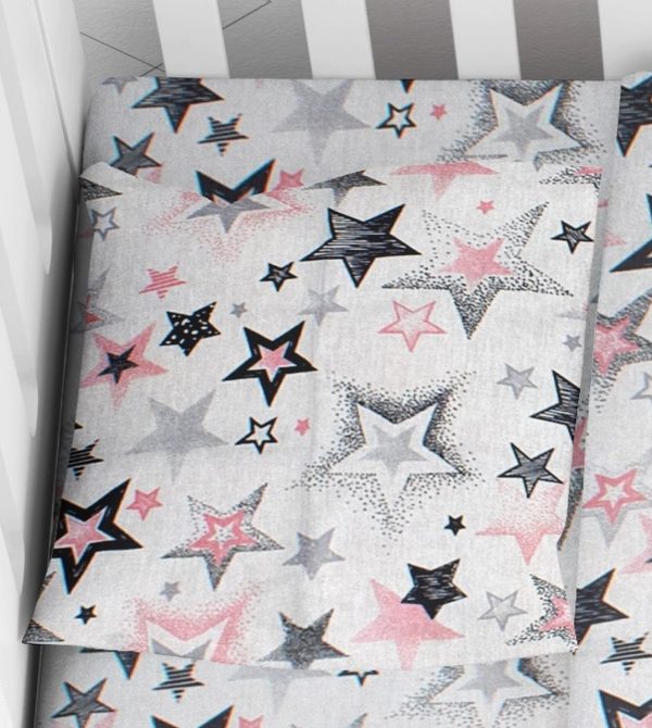 ΜΑΞΙΛΑΡΟΘΗΚΗ ΕΜΠΡΙΜΕ bebe Star 122 35X45 Grey-Pink Cotton 100%