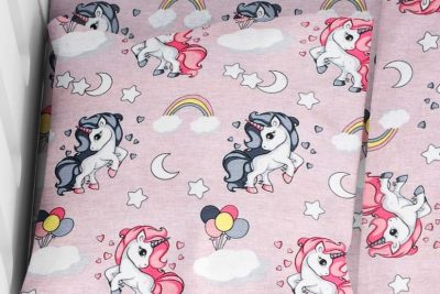 ΜΑΞΙΛΑΡΟΘΗΚΗ ΕΜΠΡΙΜΕ bebe UNICORN 107 35Χ45 Lila Cotton 100%