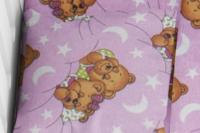 ΜΑΞΙΛΑΡΟΘΗΚΗ ΕΜΠΡΙΜΕ bebe Sweet Dreams 70 35Χ45 Lila Flannel cotton 100%