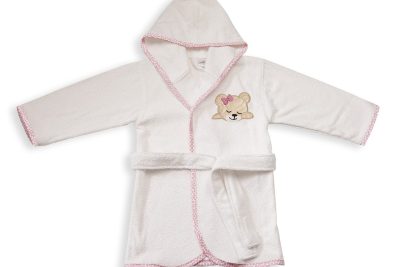 ΜΠΟΥΡΝΟΥΖΙ bebe SLEEPING BEARS CUB 12 SIZE:02 ΛΕΥΚΟ/ΡΟΖ Cotton 100%