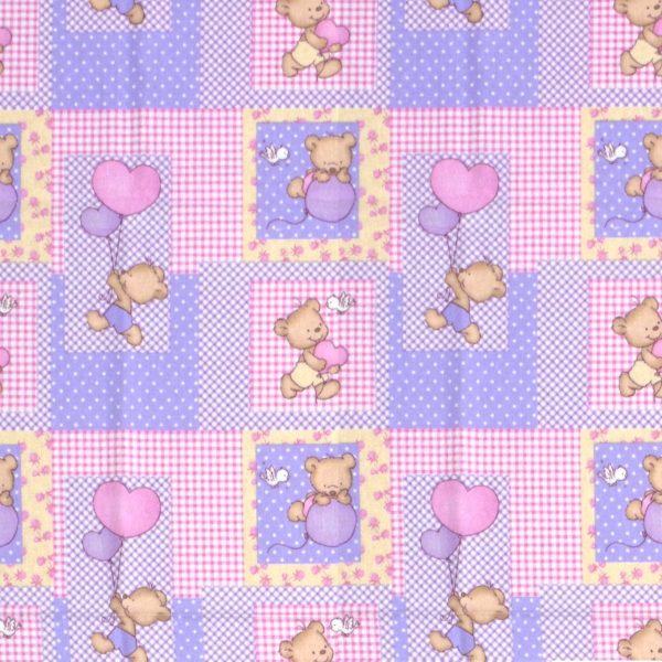 ΠΑΝΑ ΦΑΝΕΛΑ bebe Baloon 75 80Χ80 Pink Flannel cotton 100%