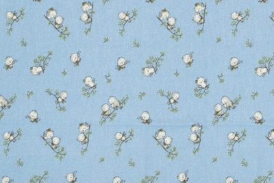 ΠΑΝΑ ΦΑΝΕΛΑ bebe Birds 14 80Χ80 Sky blue Flannel cotton 100%