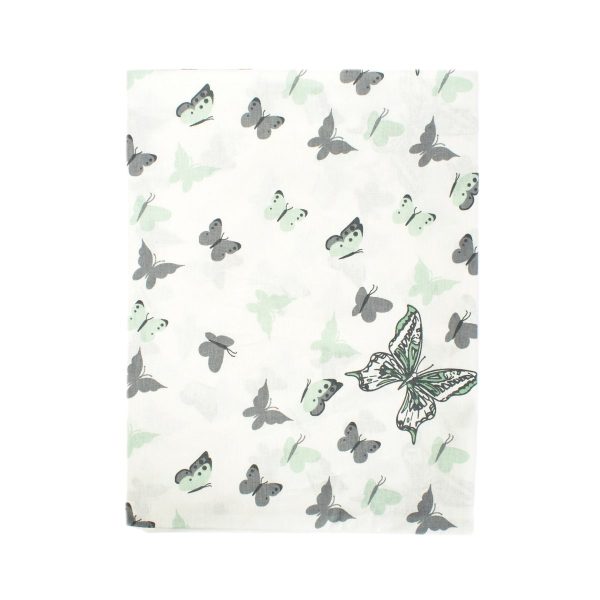 ΠΑΝΑ ΧΑΣΕΣ bebe Butterfly 57 80Χ80 Green Cotton 100%