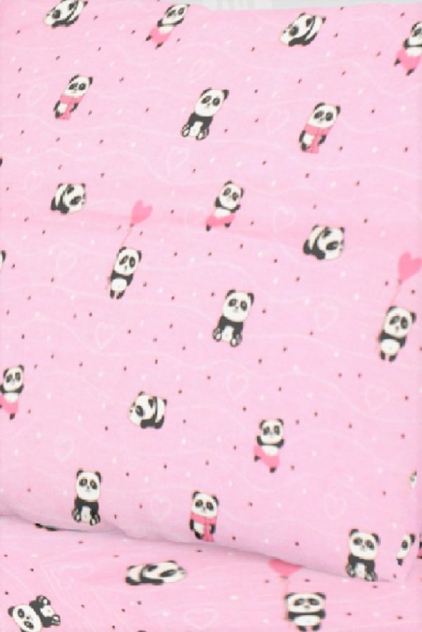 ΠΑΝΑ ΧΑΣΕΣ bebe PANDA 111 80Χ80 Pink Cotton 100%