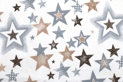 ΠΑΝΑ ΧΑΣΕΣ bebe Star 119 80X80 Grey-Beige Cotton 100%