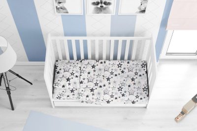 ΠΑΠΛΩΜΑ ΕΜΠΡΙΜΕ bebe Star 121 120X160 Grey-Green Cotton 100%