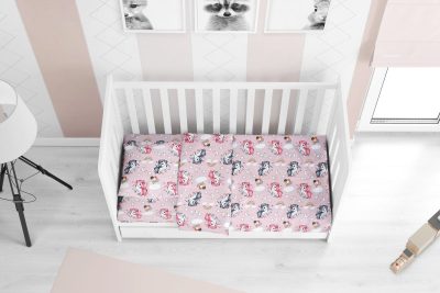 ΠΑΠΛΩΜΑ ΕΜΠΡΙΜΕ bebe UNICORN 107 120X160 Lila Cotton 100%