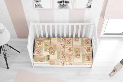 ΠΑΠΛΩΜΑΤΟΘΗΚΗ ΕΜΠΡΙΜΕ bebe Baloon 76 120Χ160 Beige Flannel cotton 100%