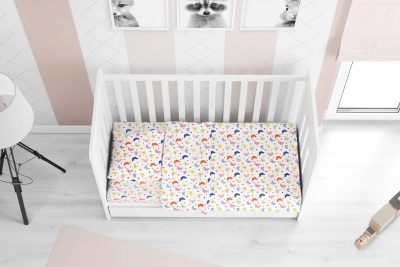 ΠΑΠΛΩΜΑΤΟΘΗΚΗ ΕΜΠΡΙΜΕ bebe Butterfly 49 120Χ160 Rotary Print Flannel cotton 100%