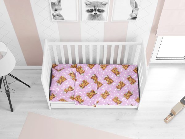 ΠΑΠΛΩΜΑΤΟΘΗΚΗ ΕΜΠΡΙΜΕ bebe Sweet Dreams 70 120Χ160 Lila Flannel cotton 100%