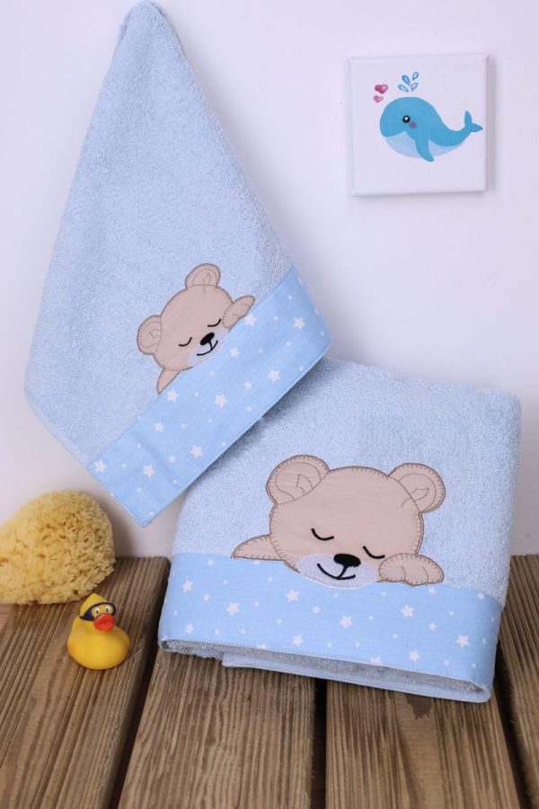 ΠΕΤΣΕΤΑ ΣΕΤ 2 τεμ bebe SLEEPING BEARS CUB 13 30X50