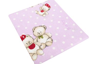 ΣΕΝΤΟΝΑΚΙ ΛΙΚΝΟΥ bebe Two Lovely Bears 65 80Χ110 Lila Cotton 100%