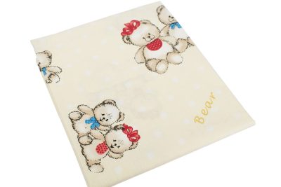 ΣΕΝΤΟΝΑΚΙ ΛΙΚΝΟΥ bebe Two Lovely Bears 67 80Χ110 Ecru Cotton 100%