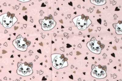 ΣΕΝΤΟΝΑΚΙ ΛΙΚΝΟΥ bebe Puppy-Kitten 18 80Χ110 Pink Flannel cotton 100%