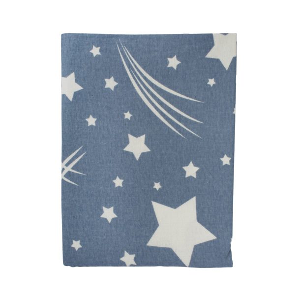 ΣΕΝΤΟΝΑΚΙ ΛΙΚΝΟΥ bebe Star 37 80Χ110 Blue Flannel cotton 100%