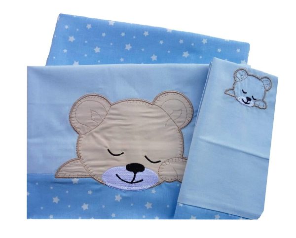 ΣΕΝΤΟΝΙΑ ΣΕΤ 3 τεμ bebe SLEEPING BEARS CUB 13 120Χ170 ΣΙΕΛ Cotton 100%