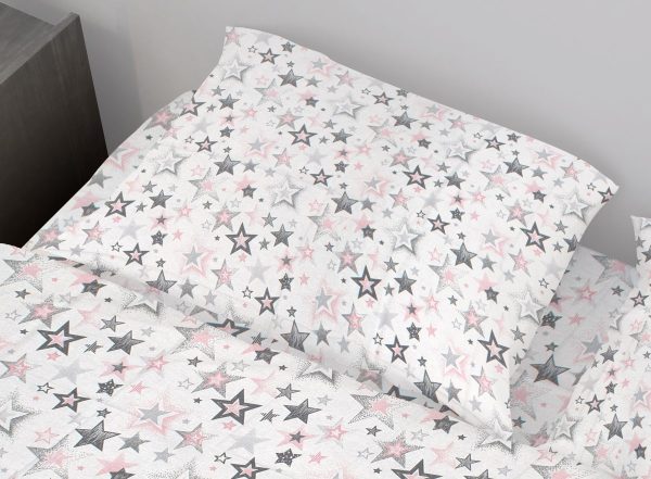 ΜΑΞΙΛΑΡΟΘΗΚΗ ΕΜΠΡΙΜΕ Star 122 50X70 Grey-Pink Cotton 100%