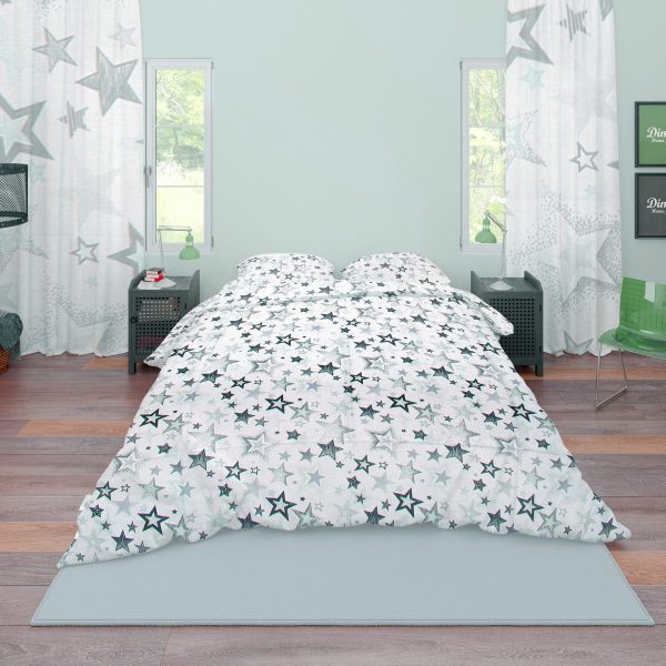 ΠΑΠΛΩΜΑ ΕΜΠΡΙΜΕ ΕΝΗΛ Star 121 160X240 Grey-Green Cotton 100%