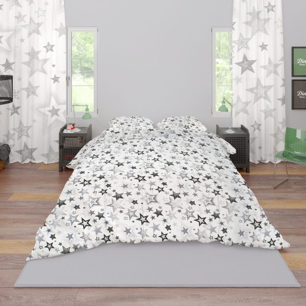 ΠΑΠΛΩΜΑ ΕΜΠΡΙΜΕ ΕΝΗΛ Star 120 220X240 Grey Cotton 100%