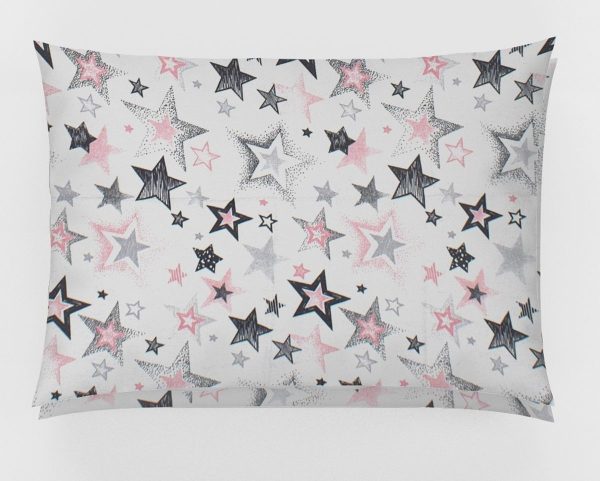 ΜΑΞΙΛΑΡΟΘΗΚΗ ΕΜΠΡΙΜΕ kids Star 122 50X70 Grey-Pink Cotton 100%