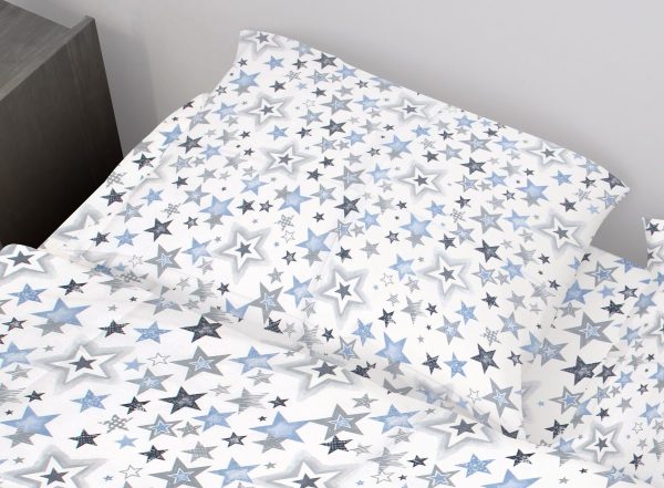 ΜΑΞΙΛΑΡΟΘΗΚΗ ΕΜΠΡΙΜΕ kids Star 123 50Χ70 Blue-Grey Cotton 100%