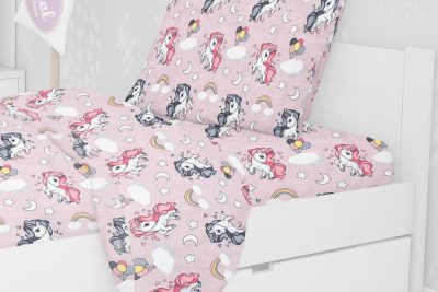 ΜΑΞΙΛΑΡΟΘΗΚΗ ΕΜΠΡΙΜΕ kids UNICORN 107 50Χ70 Lila Cotton 100%