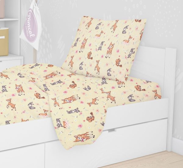 ΜΑΞΙΛΑΡΟΘΗΚΗ ΕΜΠΡΙΜΕ kids Ελαφάκι 115 50Χ70 Ecru Cotton 100%