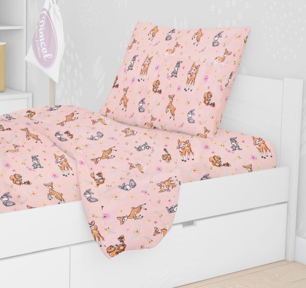 ΜΑΞΙΛΑΡΟΘΗΚΗ ΕΜΠΡΙΜΕ kids Ελαφάκι 117 50Χ70 Pink Cotton 100%