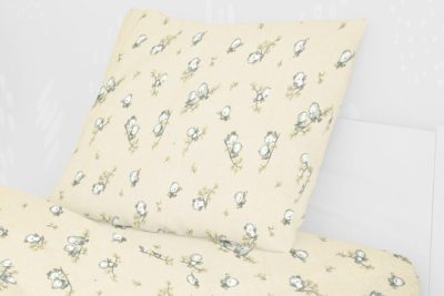 ΜΑΞΙΛΑΡΟΘΗΚΗ ΕΜΠΡΙΜΕ kids Birds 16 50X70 Ecru Flannel cotton 100%