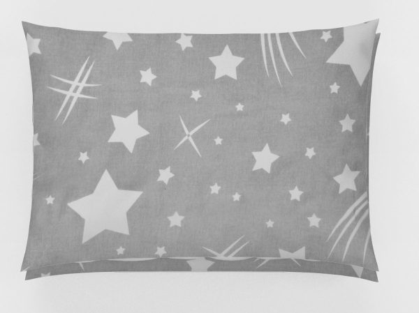 ΜΑΞΙΛΑΡΟΘΗΚΗ ΕΜΠΡΙΜΕ kids Star 38 50Χ70 Grey Flannel cotton 100%