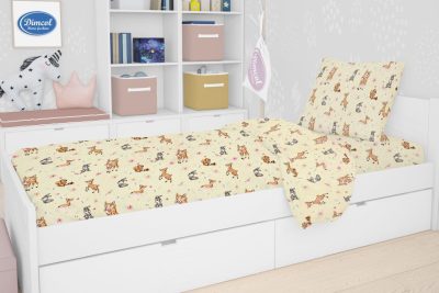 ΠΑΠΛΩΜΑ ΕΜΠΡΙΜΕ kids Ελαφάκι 115 160X240 Ecru Cotton 100%