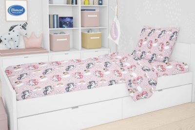 ΠΑΠΛΩΜΑΤΟΘΗΚΗ ΕΜΠΡΙΜΕ kids UNICORN 107 160Χ240 Lila Cotton 100%