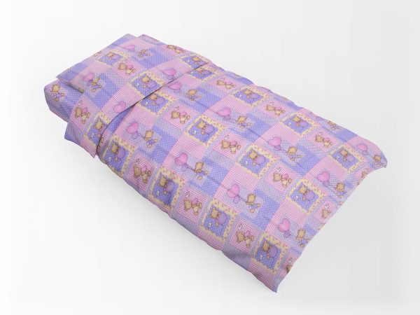 ΠΑΠΛΩΜΑΤΟΘΗΚΗ ΕΜΠΡΙΜΕ kids Baloon 75 160Χ240 Pink Flannel cotton 100%