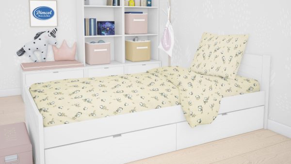 ΠΑΠΛΩΜΑΤΟΘΗΚΗ ΕΜΠΡΙΜΕ kids Birds 16 160Χ240 Ecru Flannel cotton 100%