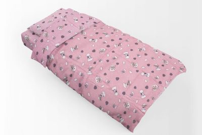 ΠΑΠΛΩΜΑΤΟΘΗΚΗ ΕΜΠΡΙΜΕ kids Προβατάκι 05 160Χ240 Pink Flannel cotton 100%