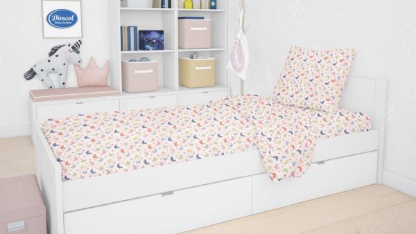 ΣΕΝΤΟΝΙΑ ΕΜΠΡΙΜΕ ΣΕΤ 2 τεμ kids Butterfly 49 160Χ240 Rotary Print Cotton 100%