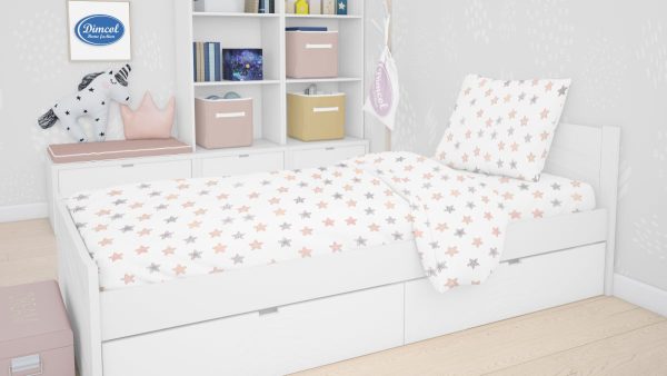 ΣΕΝΤΟΝΙΑ ΕΜΠΡΙΜΕ ΣΕΤ 3 τεμ kids Star 103 160Χ240 Grey Cotton 100%