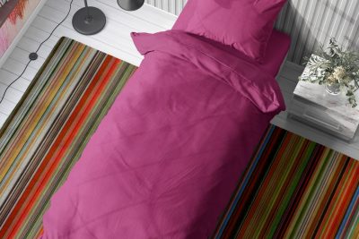 ΣΕΝΤΟΝΙΑ ΣΕΤ 2 τεμ Solid 499 160X240 Fuchsia Cotton 100%