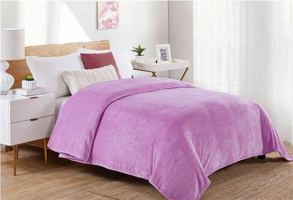 ΚΟΥΒΕΡΤΑ CORAL FLEECE Polyester 160X220 Μονόχρωμη 05 Lila