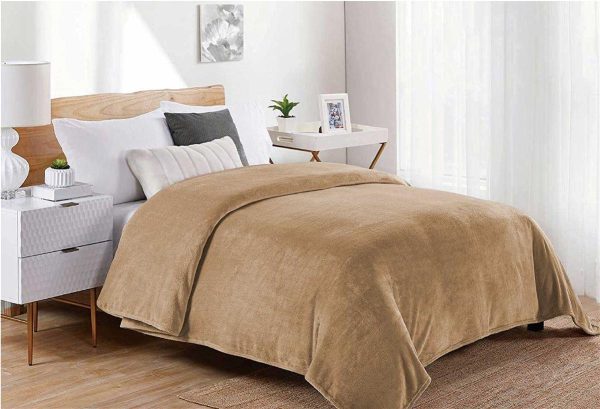 ΚΟΥΒΕΡΤΑ CORAL FLEECE Polyester 220X240 Μονόχρωμη 02 Beige