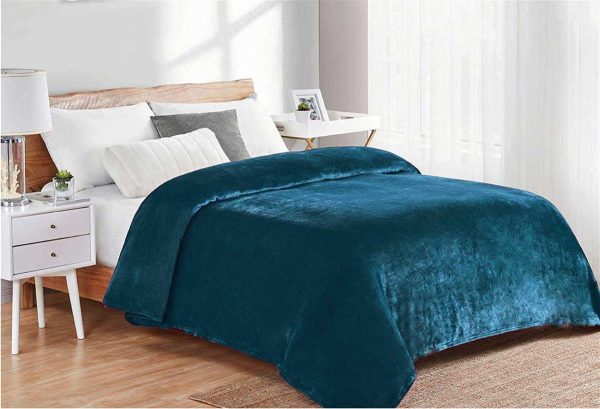 ΚΟΥΒΕΡΤΑ CORAL FLEECE Polyester 220X240 Μονόχρωμη 03 Petrol