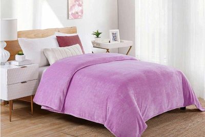 ΚΟΥΒΕΡΤΑ CORAL FLEECE Polyester 220X240 Μονόχρωμη 05 Lila